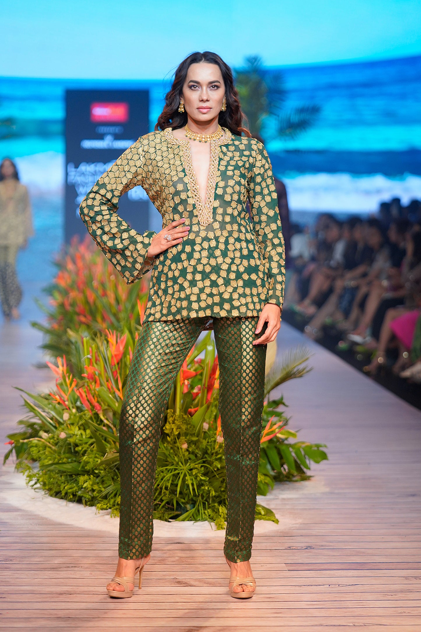 Emerald Falling Leaves Co-ord Set