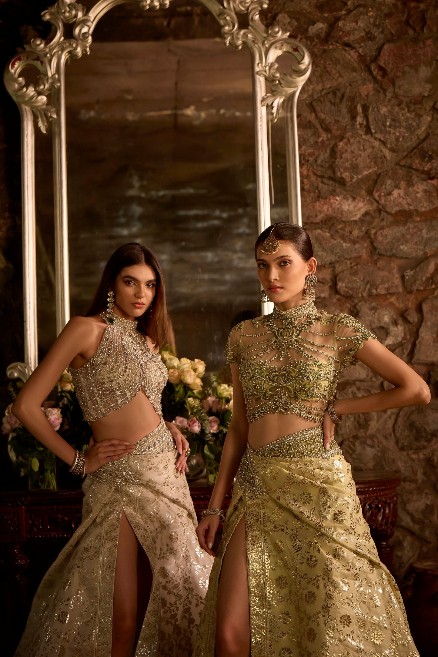 Banarasi Jaal Skirt Sets