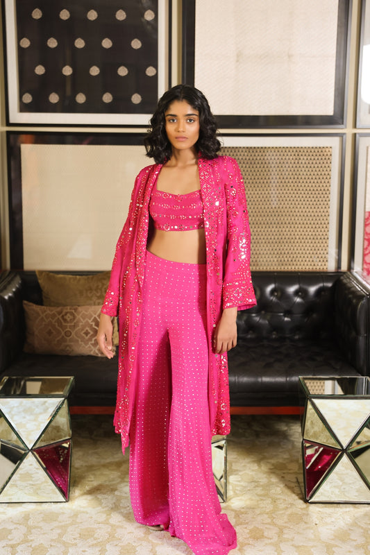 Fuchsia Mirror Sharara