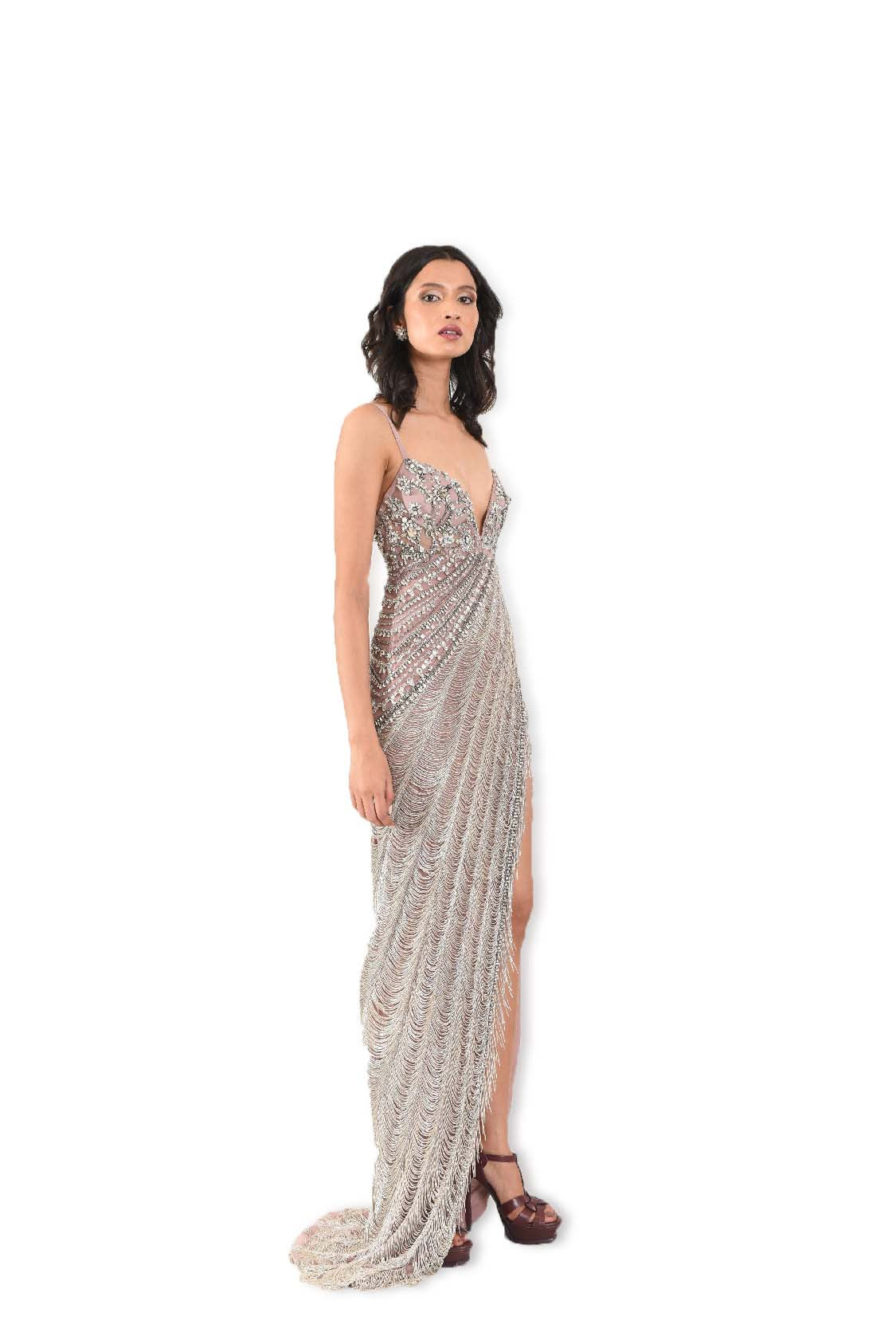 Jewelled Scallipo Gown