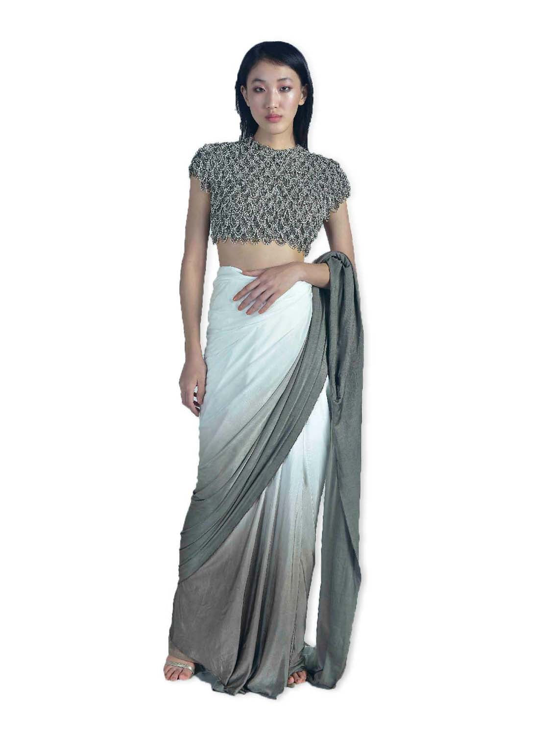 Scallopino Saree