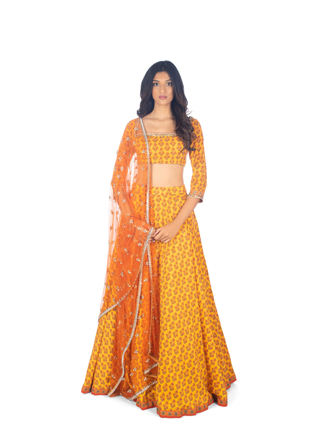 Saffron Lehenga