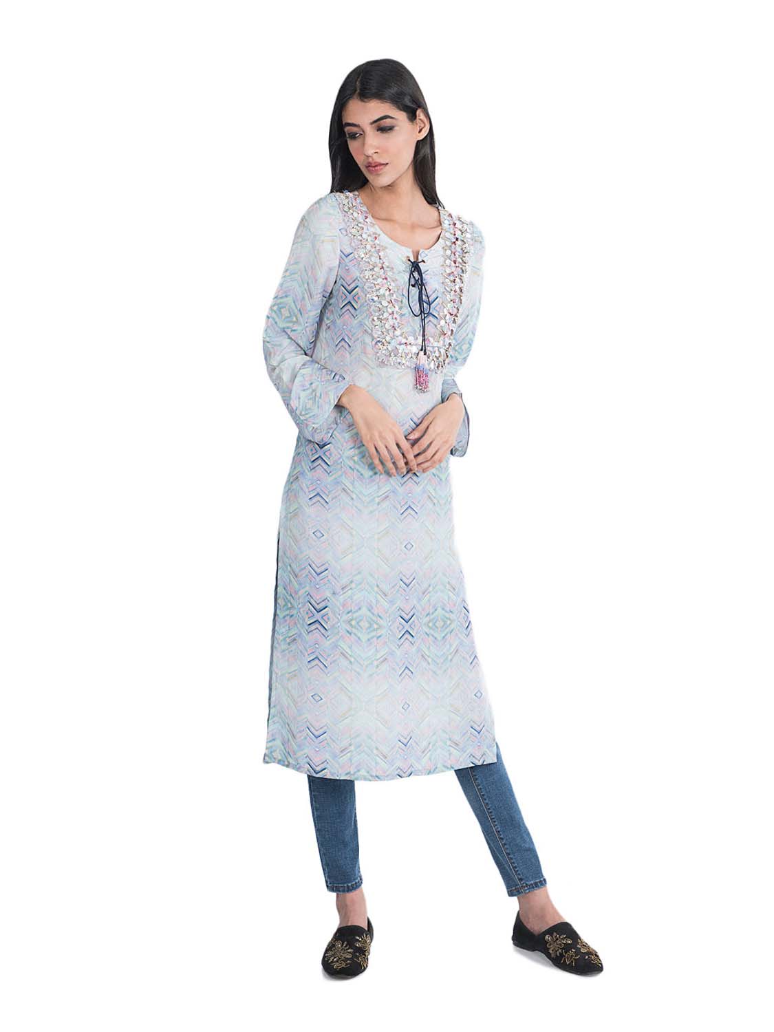 Prism Print Kurta