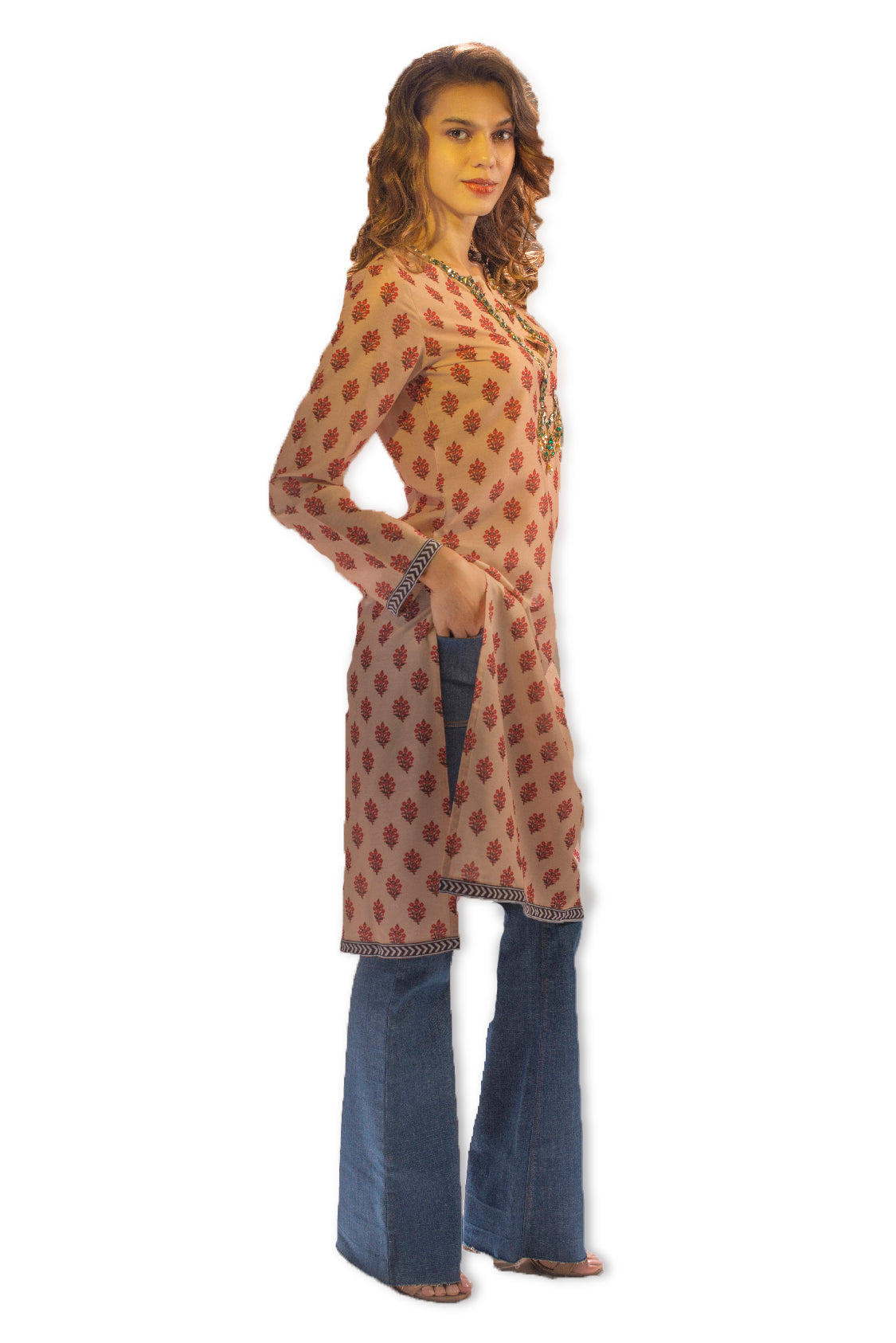 Poppy Flower Kurta