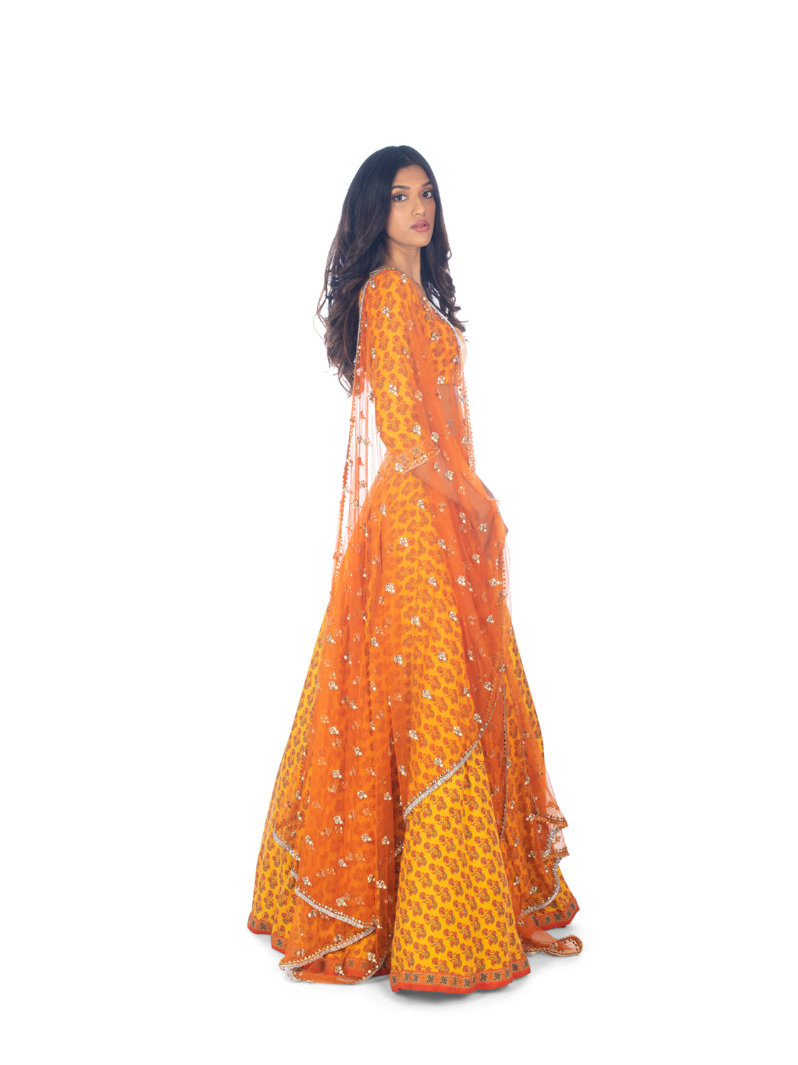 Saffron Lehenga