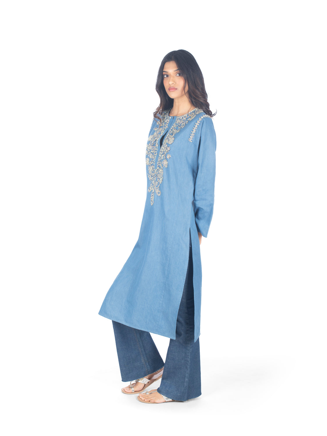 Crystal Denim Kurta