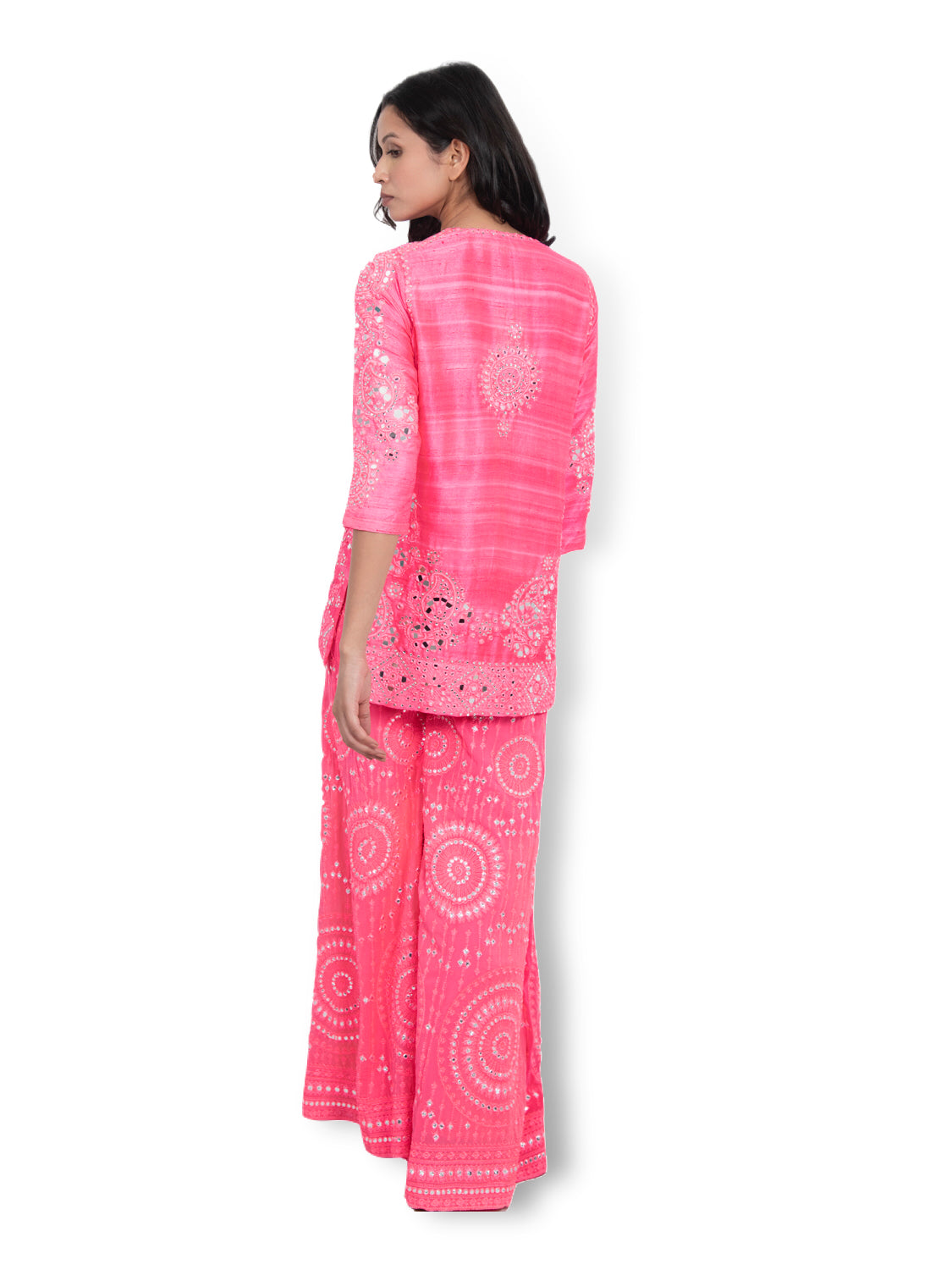 Neon Mirror Work Sharara