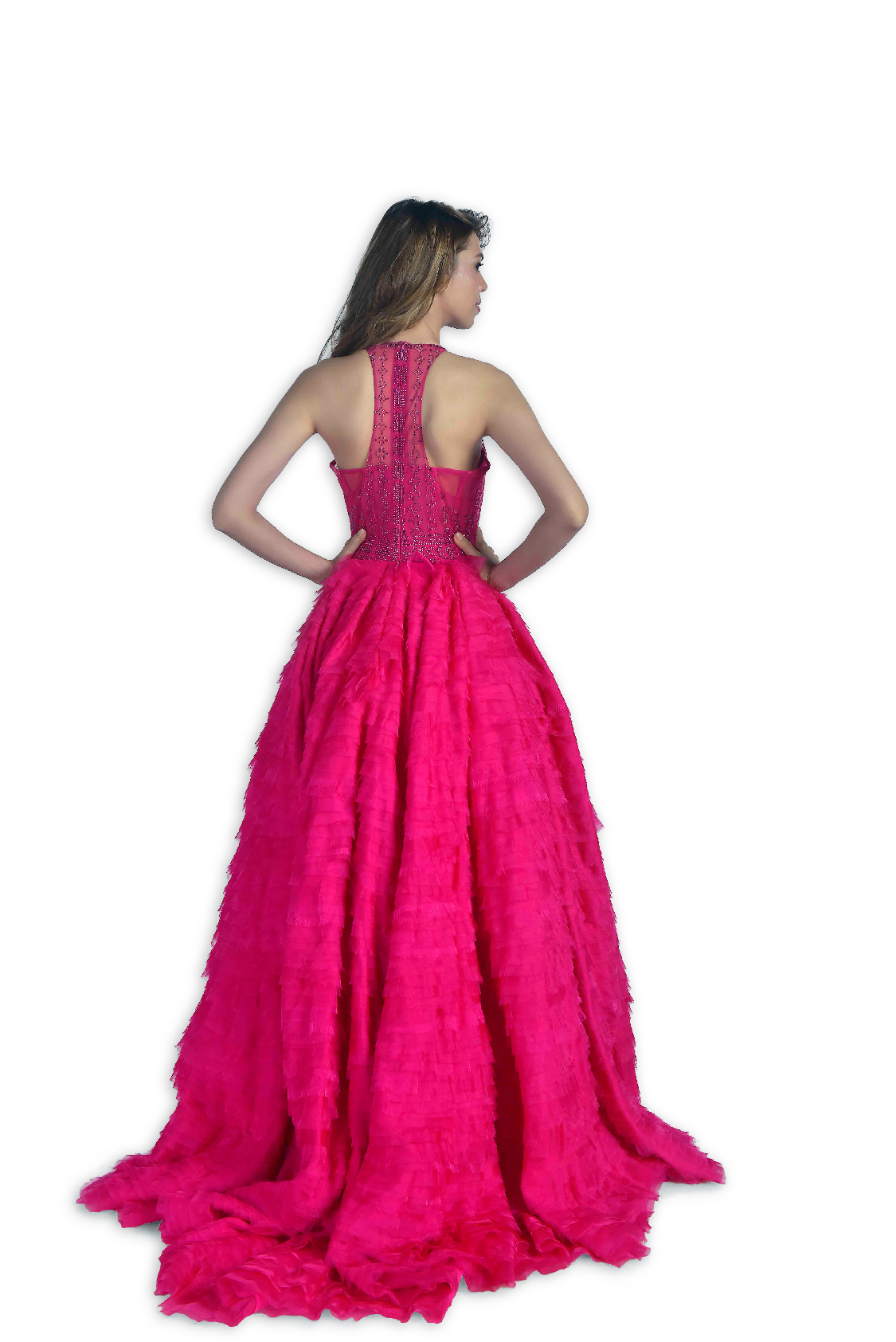 Crystal Cascade Gown