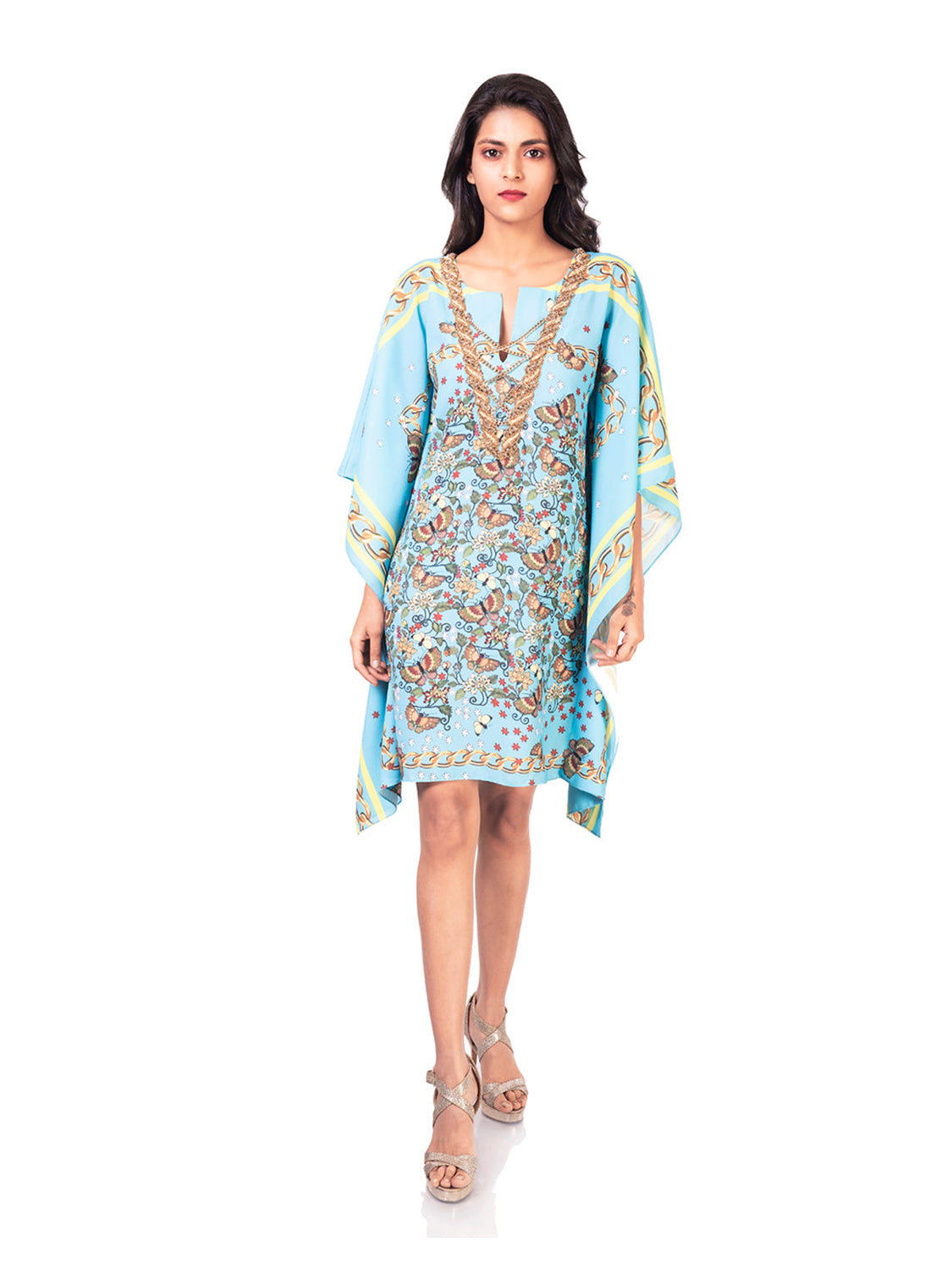 butterfly kaftan dress design Butterfly Kaftan in Pink