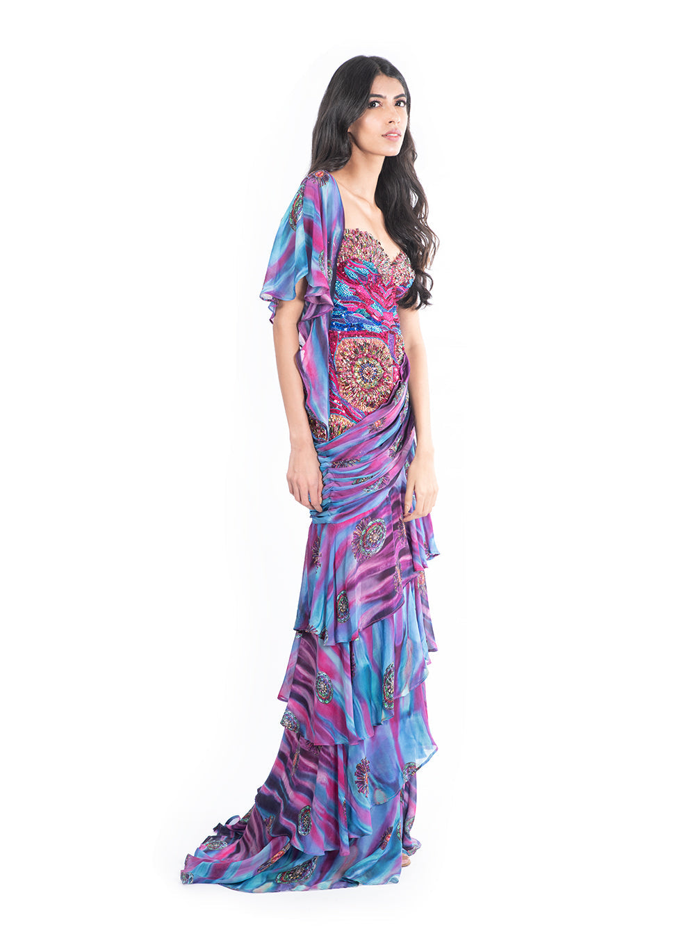 Bejewelled Kaftan Gown