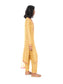 Yellow Printed Long Kurta & Pant Set