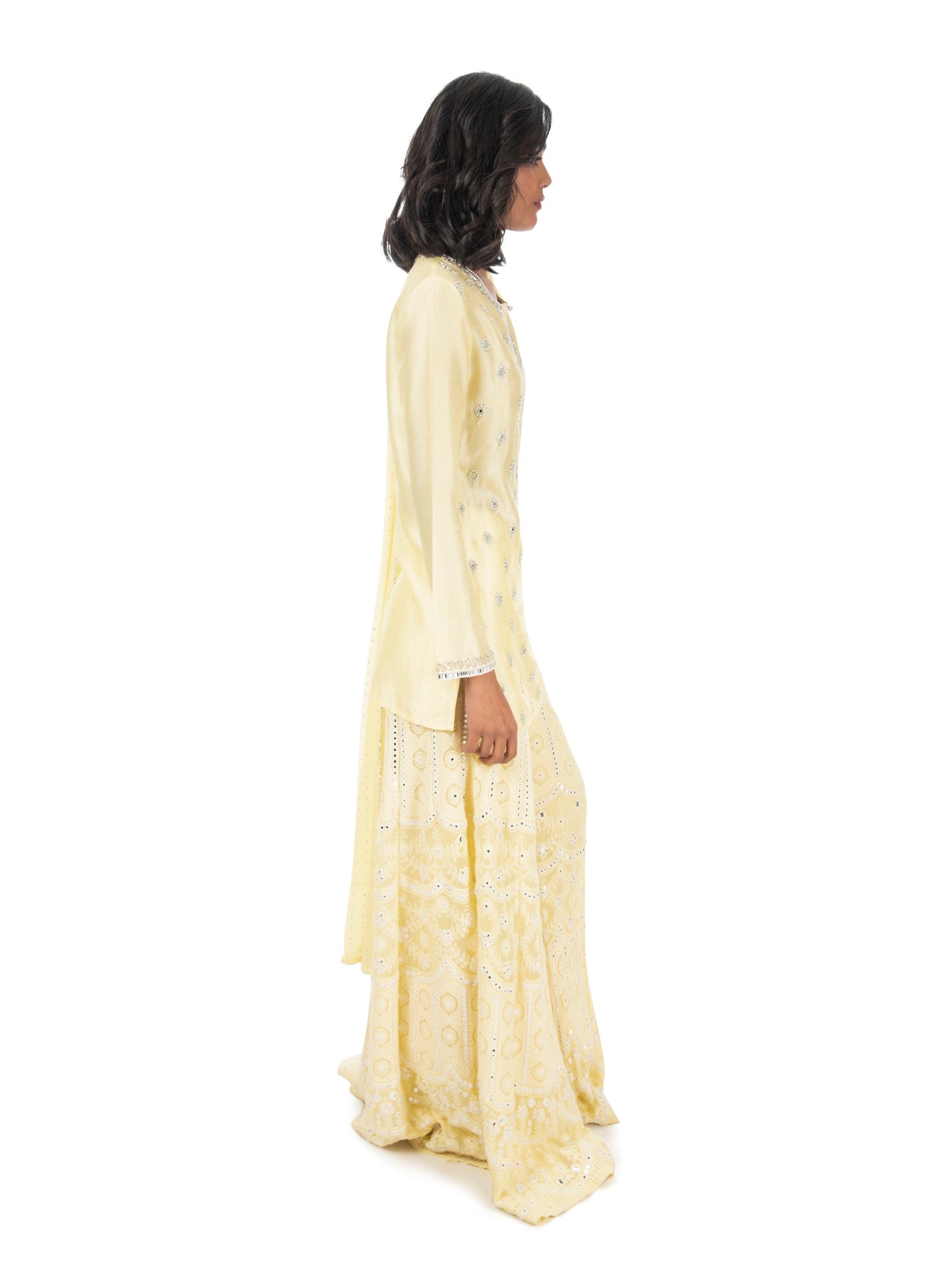 Yellow Sharara Set