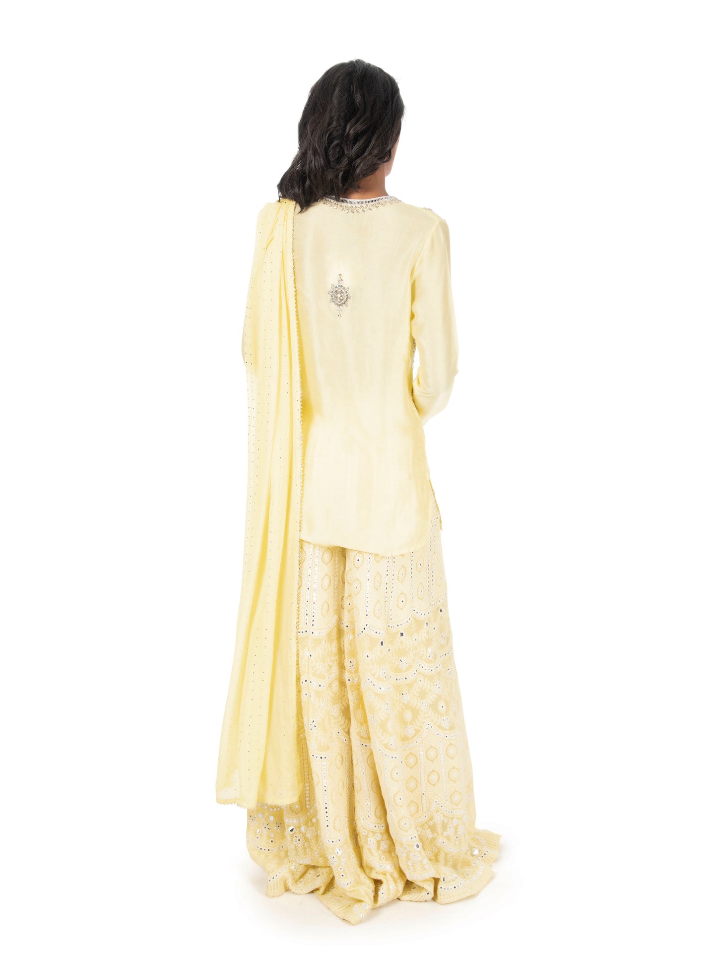 Yellow Sharara Set