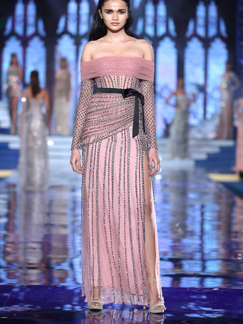 off the shoulder dress ross Ross Jewelled Gown – Monisha Jaising