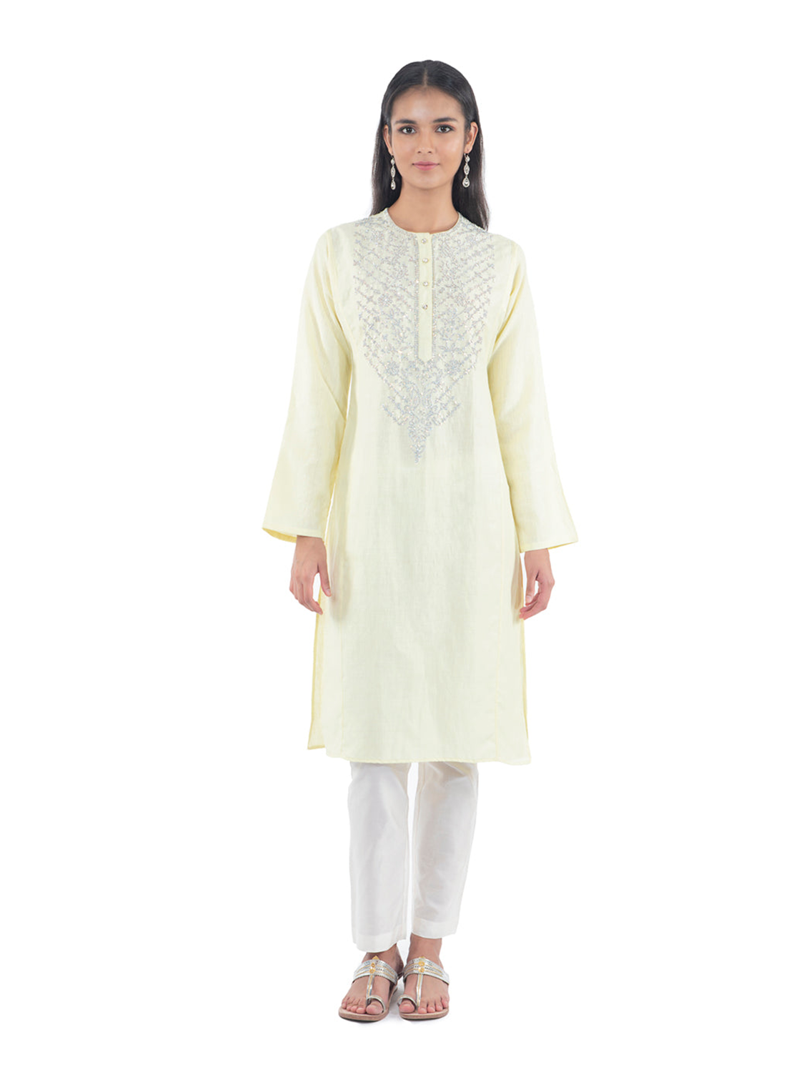 Lime Classic Kurta