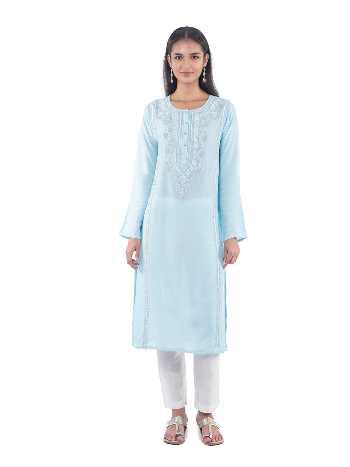 Crystal Blue Kurta