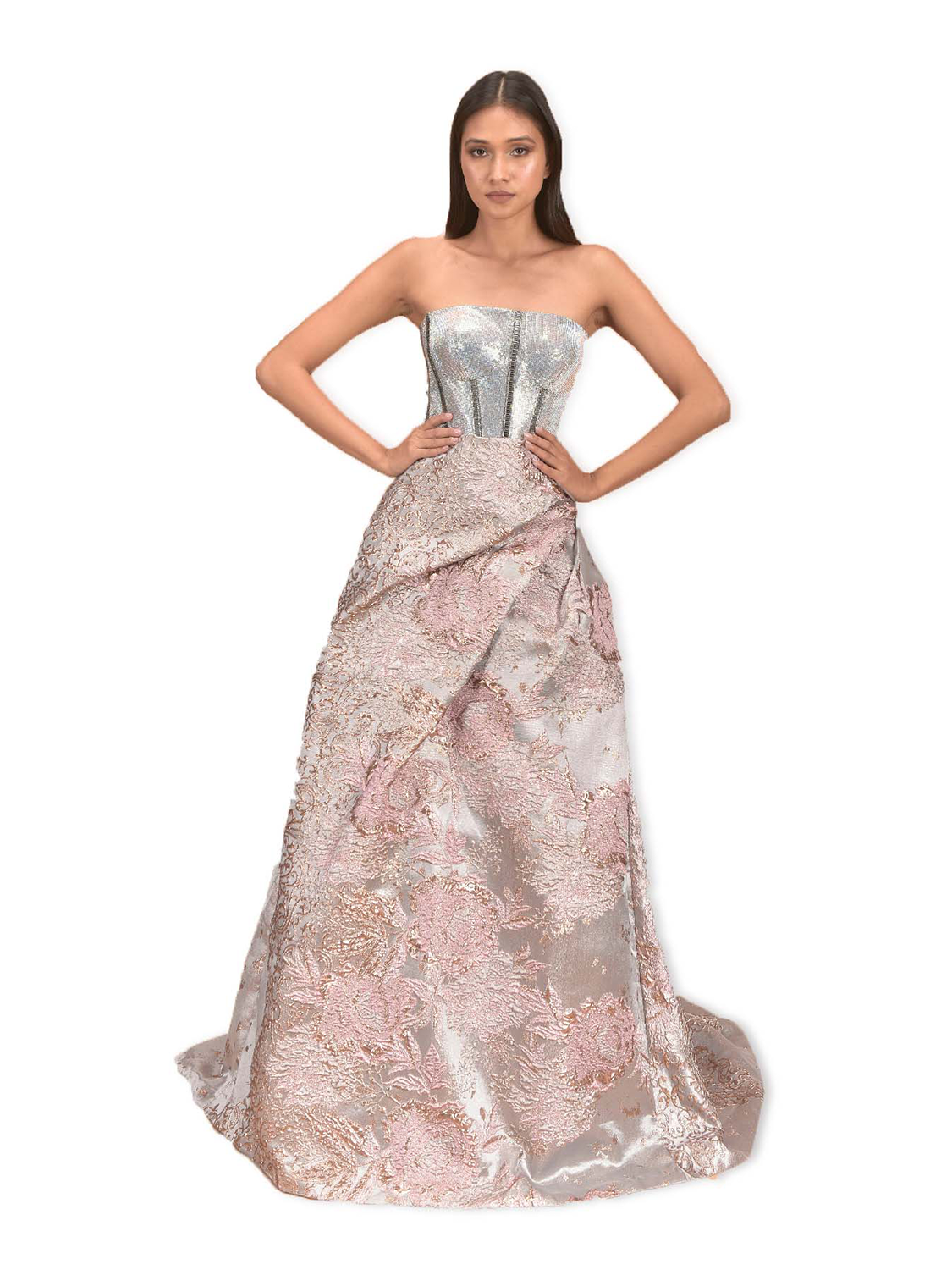 Jacquard gown deals