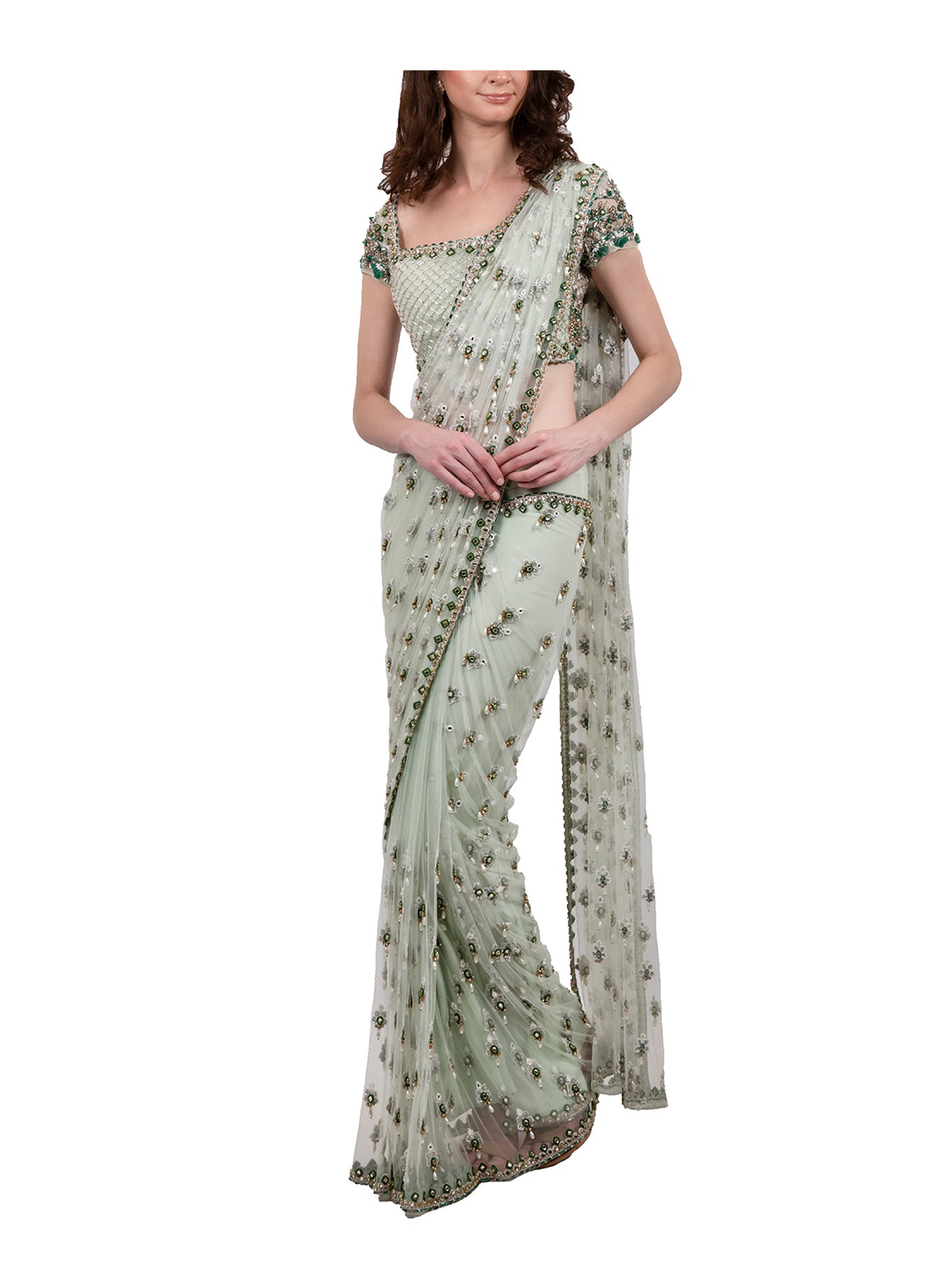 Gemstone Saree