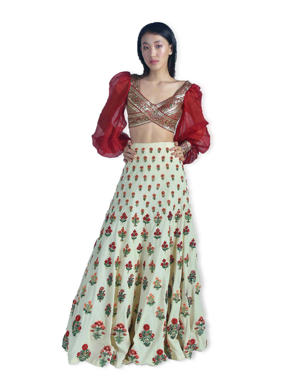 Florilegus Lehenga