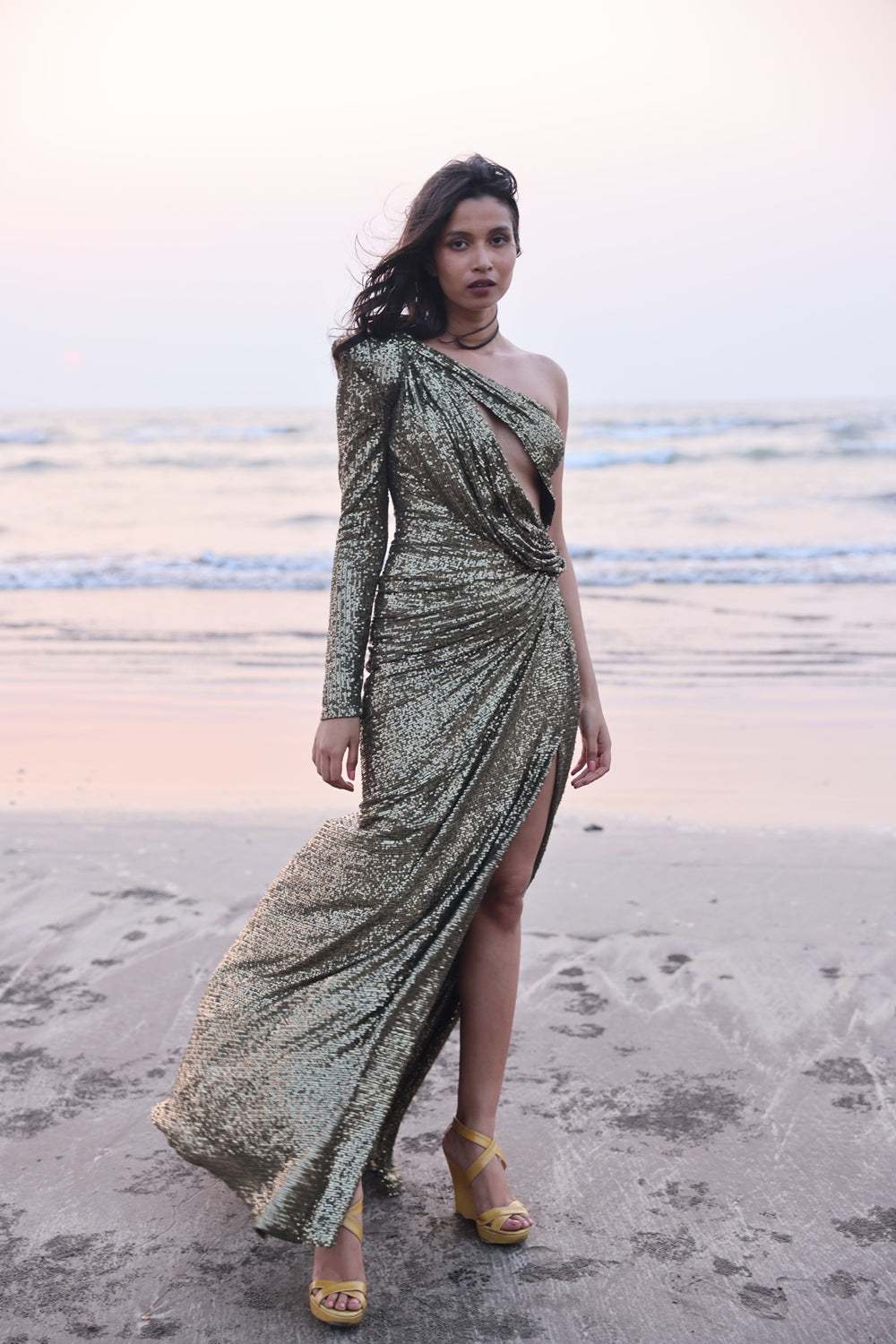 Olive Green Gown Monisha Jaising Olive Green Gown Monisha Jaising