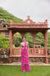 Fuchsia Frill Saree