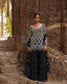 Black Pearl Scalloped Beaded Sharara