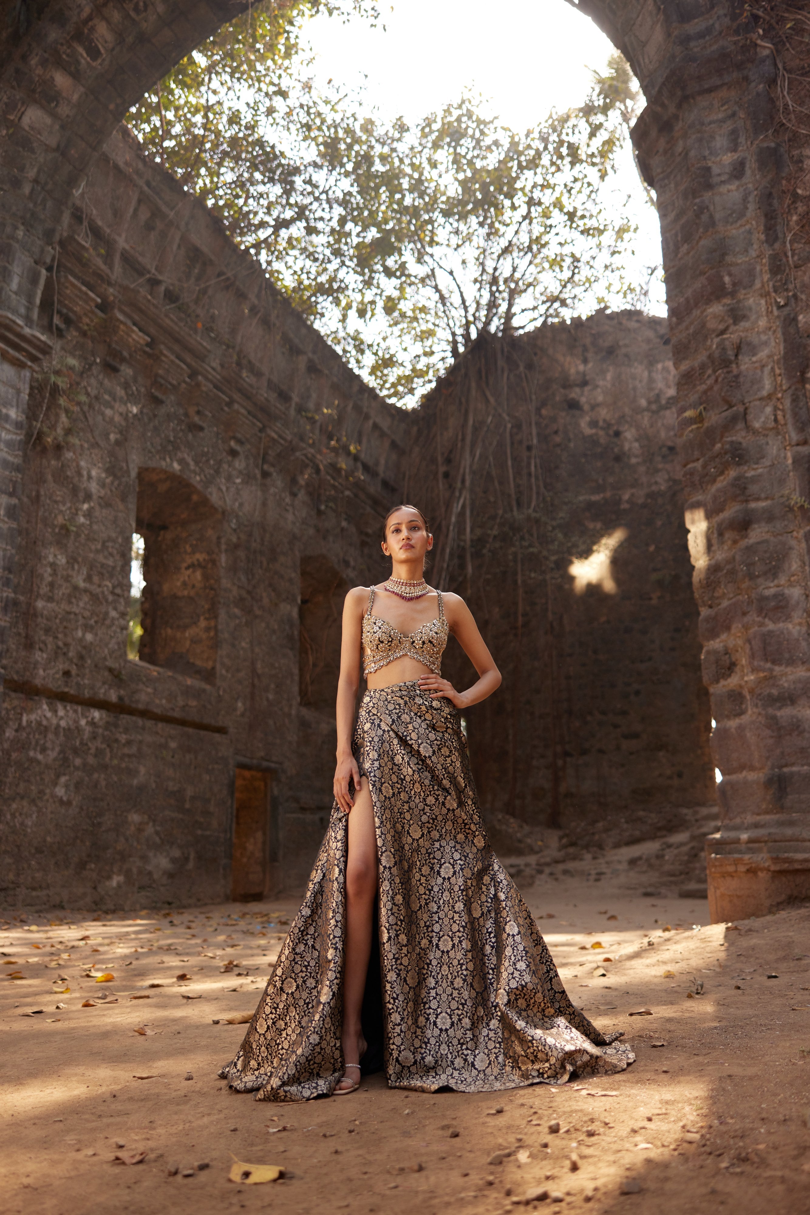 Nikoi Brocade skirt main image 1