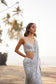 Ice Blue & Silver Chains Saree