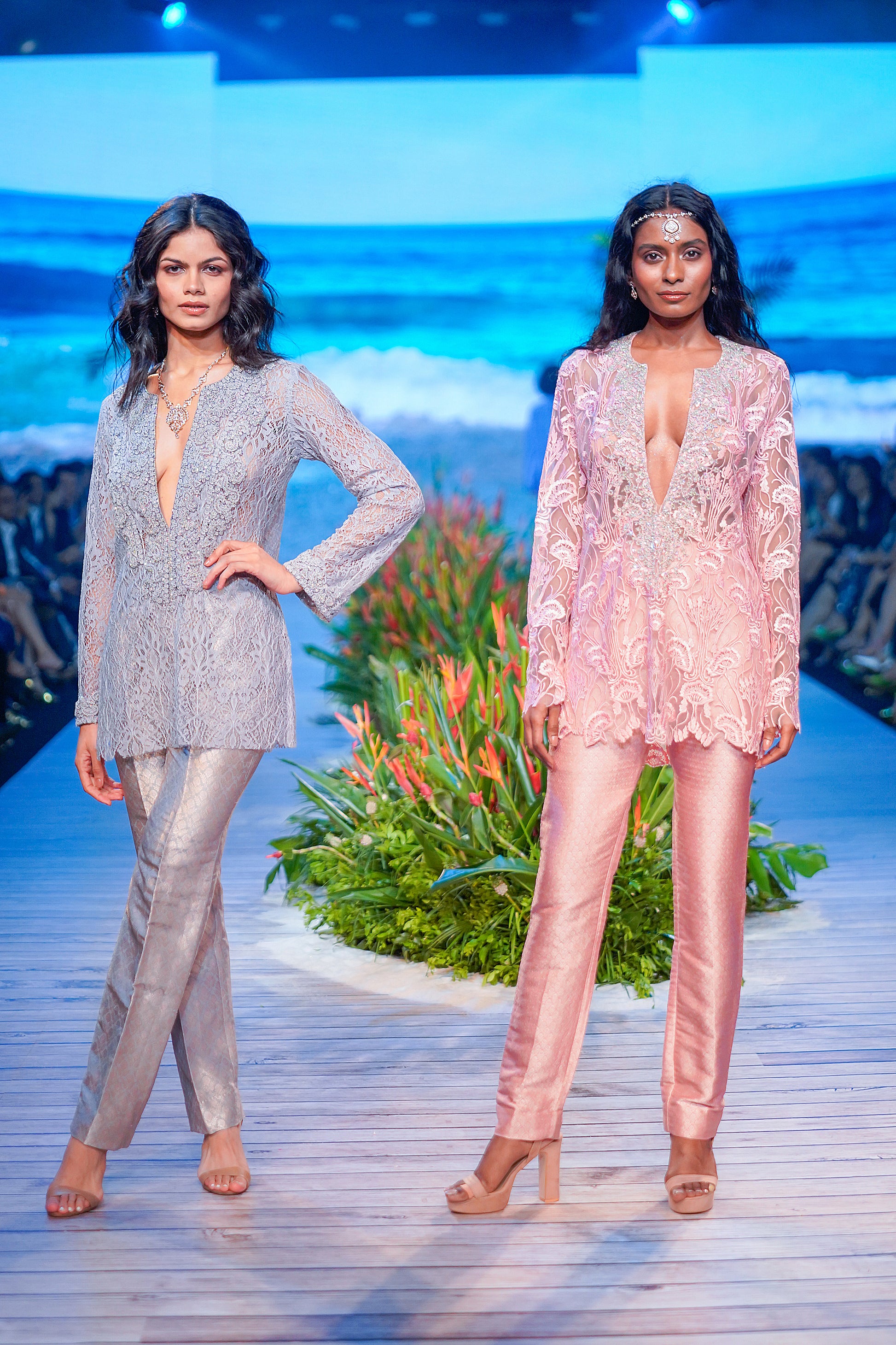 Ice blue lace store