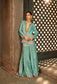 Turquoise Butti Sharara/Skirt Set