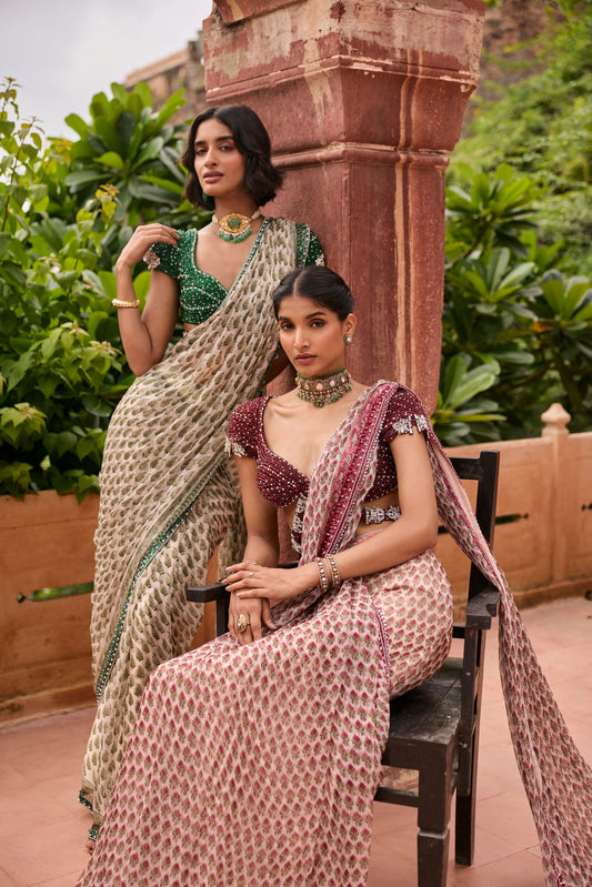 Block Print Sarees