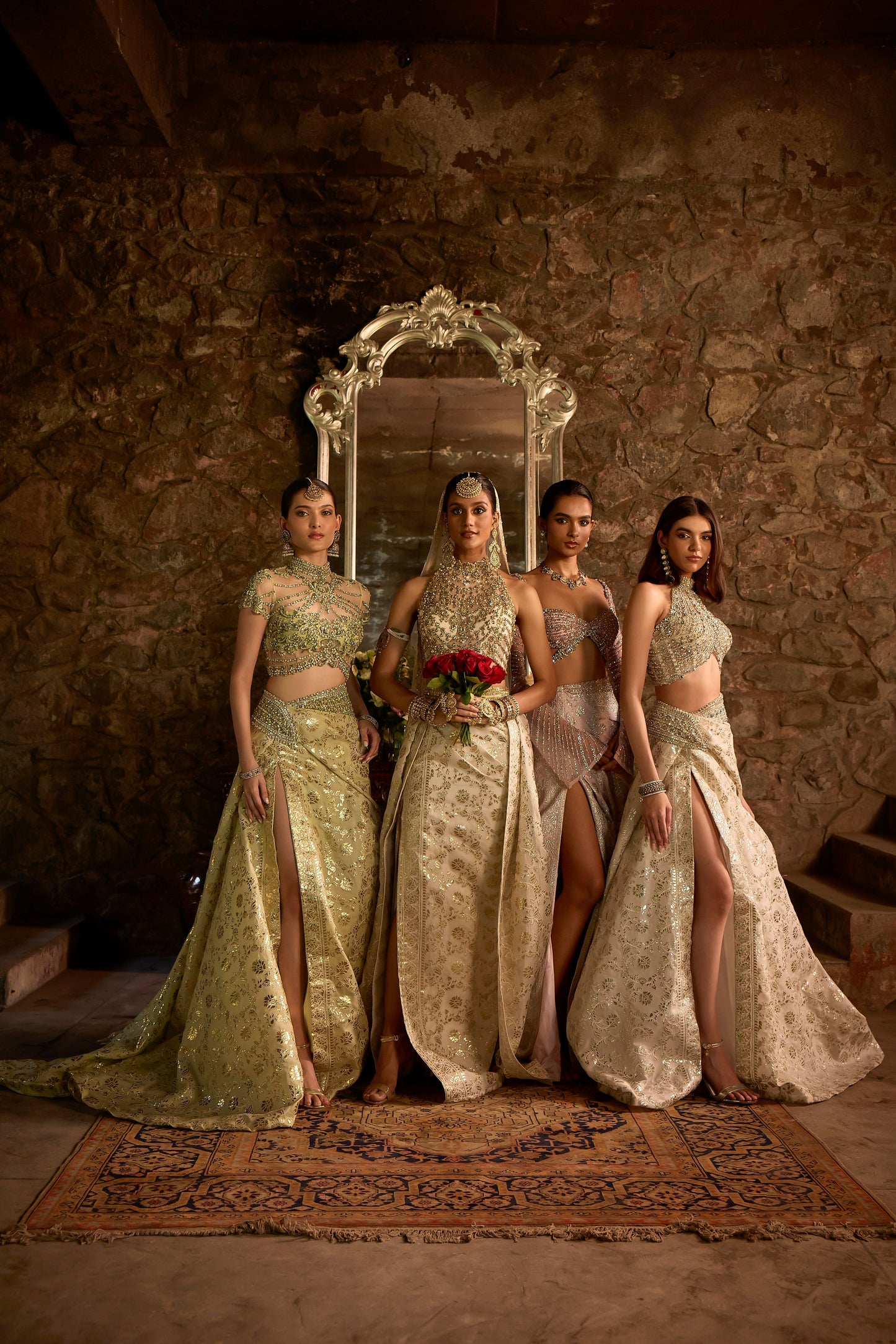 Banarasi Jaal Skirt Sets