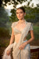 Crystal Rain Ivory Feather Saree