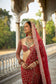 Red Dabka Saree