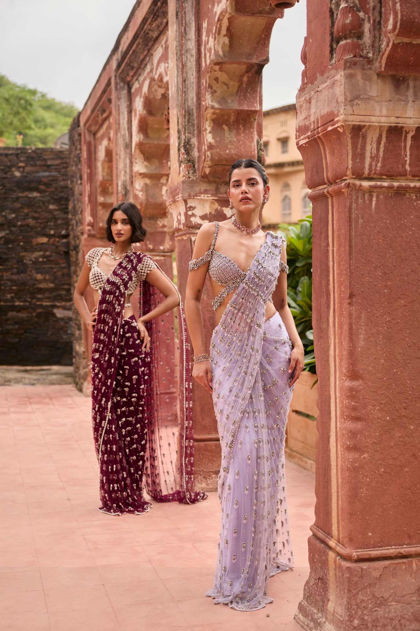 Lilac & Amethyst Sarees