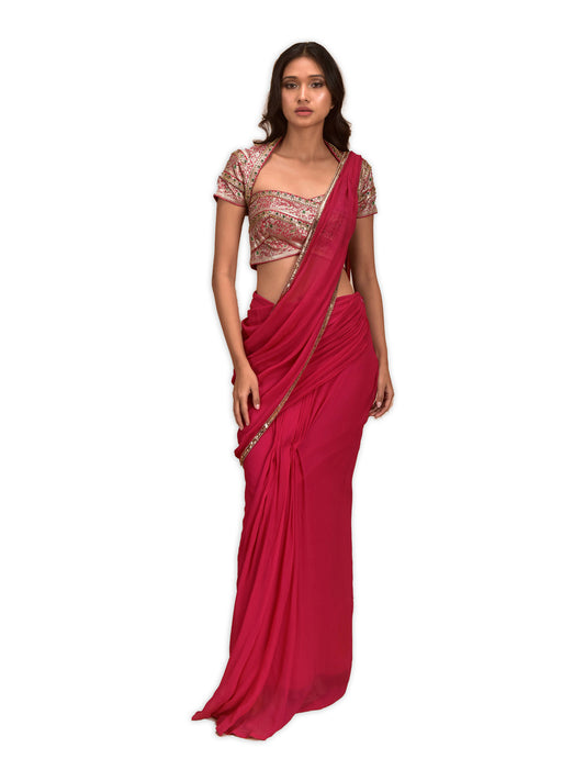 Benaras Draped Saree