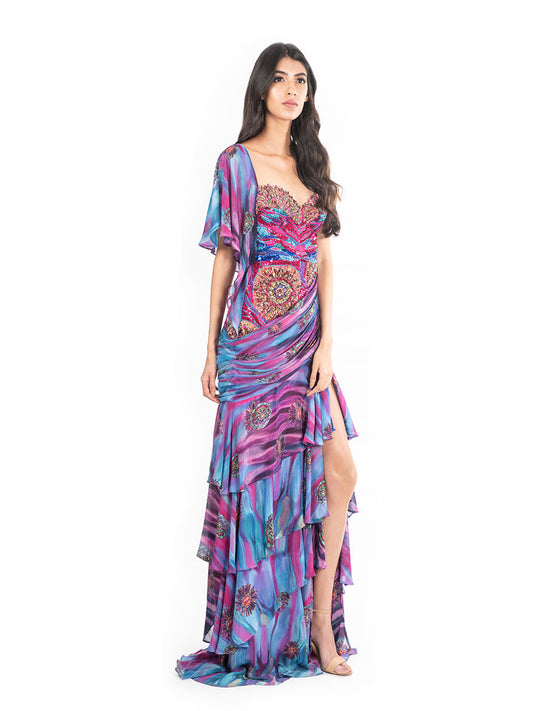 Bejewelled Kaftan Gown