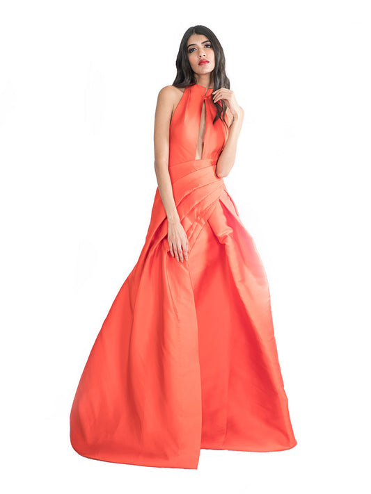 Rosso Gown