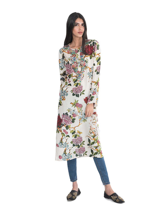 Peonia Print Kurta