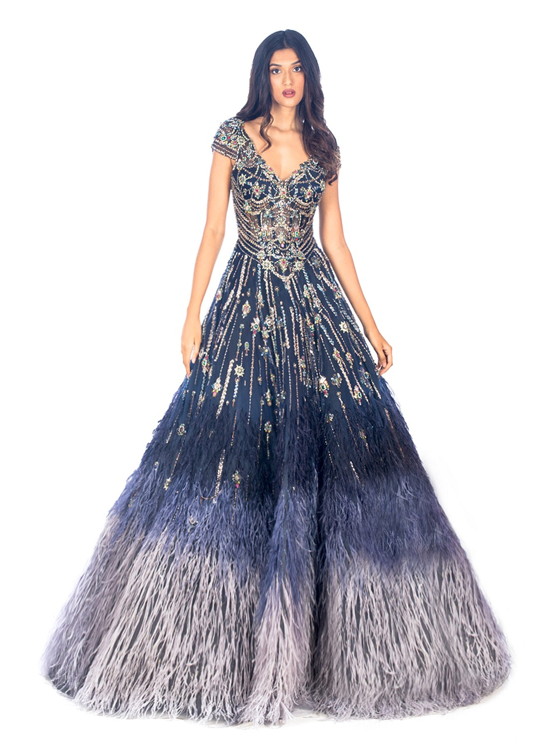Midnight Jewelled Gown