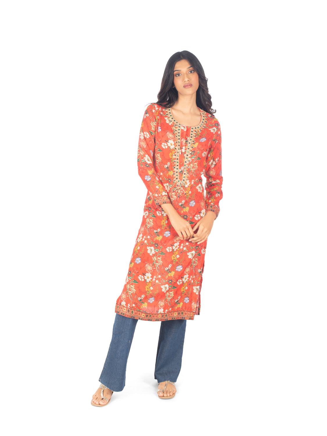 Crimson Garden Kurta