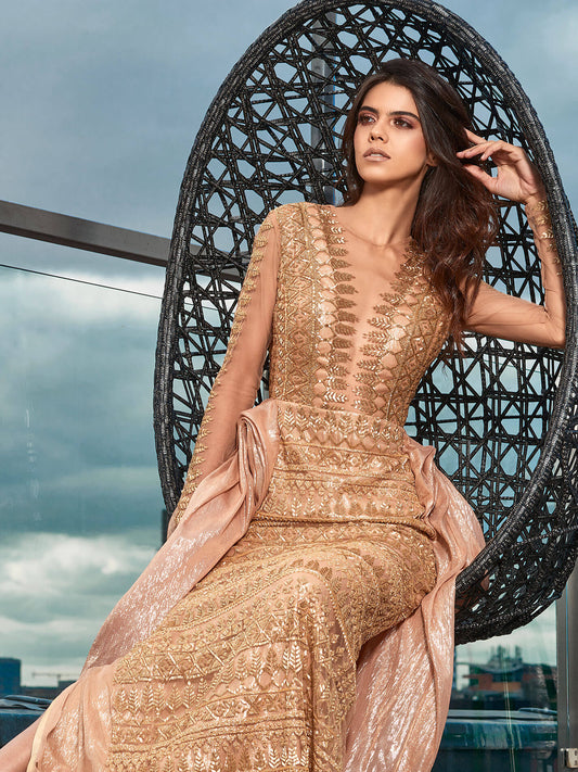 Navajo Rose Gold Gown