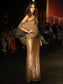 Cristobal Copper Sequined Gown