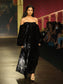 Jeanne Black Velvet Gown