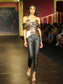 Lorraine Cold Shoulder Metallic Top