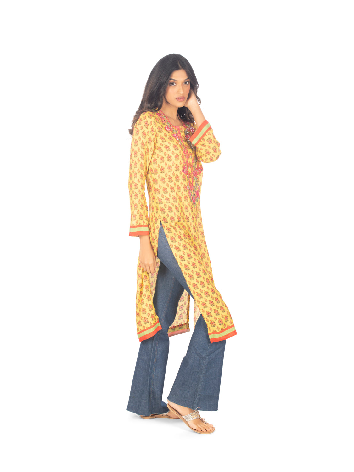 Ochre Mirror Kurta