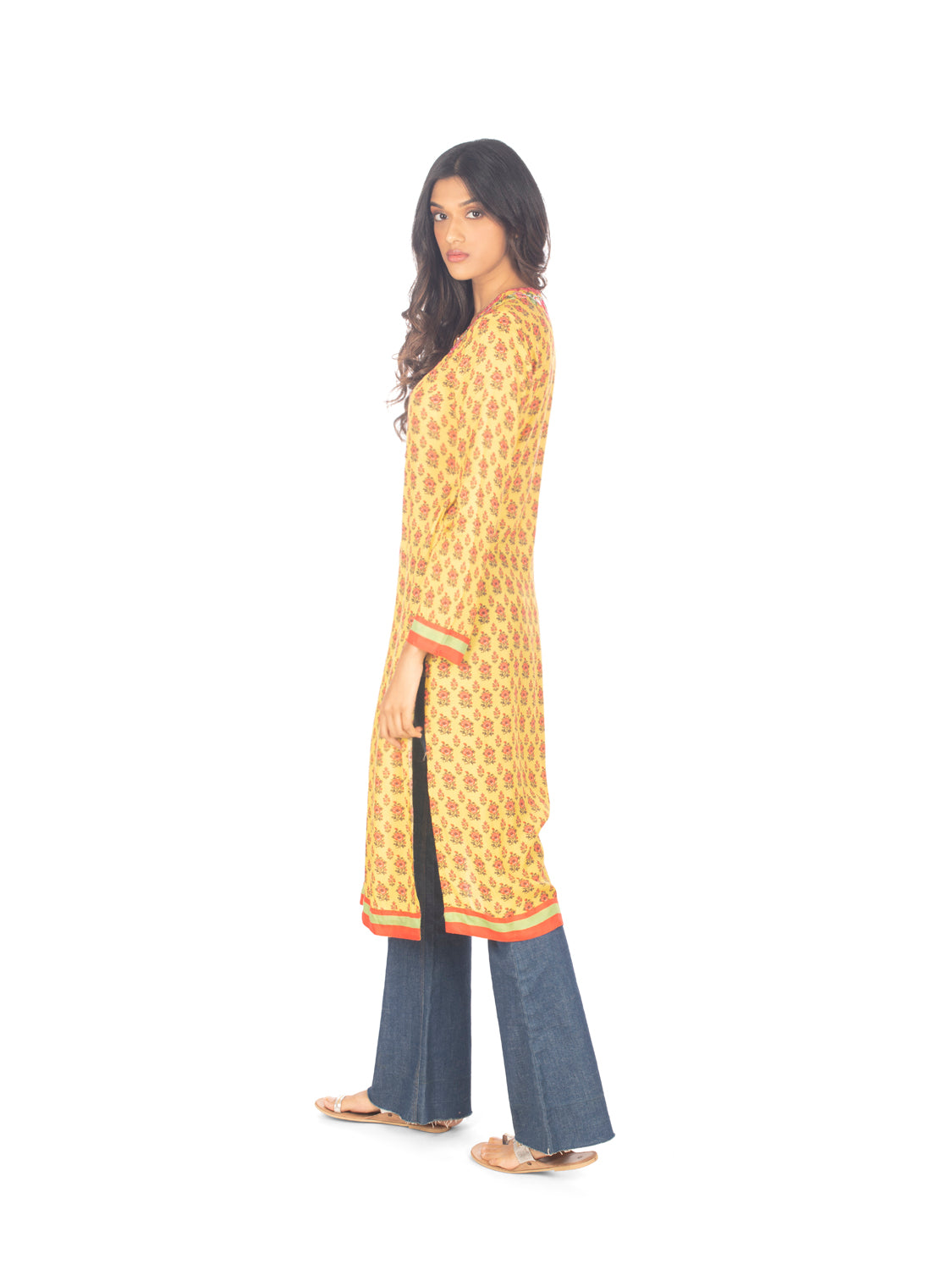 Ochre Mirror Kurta