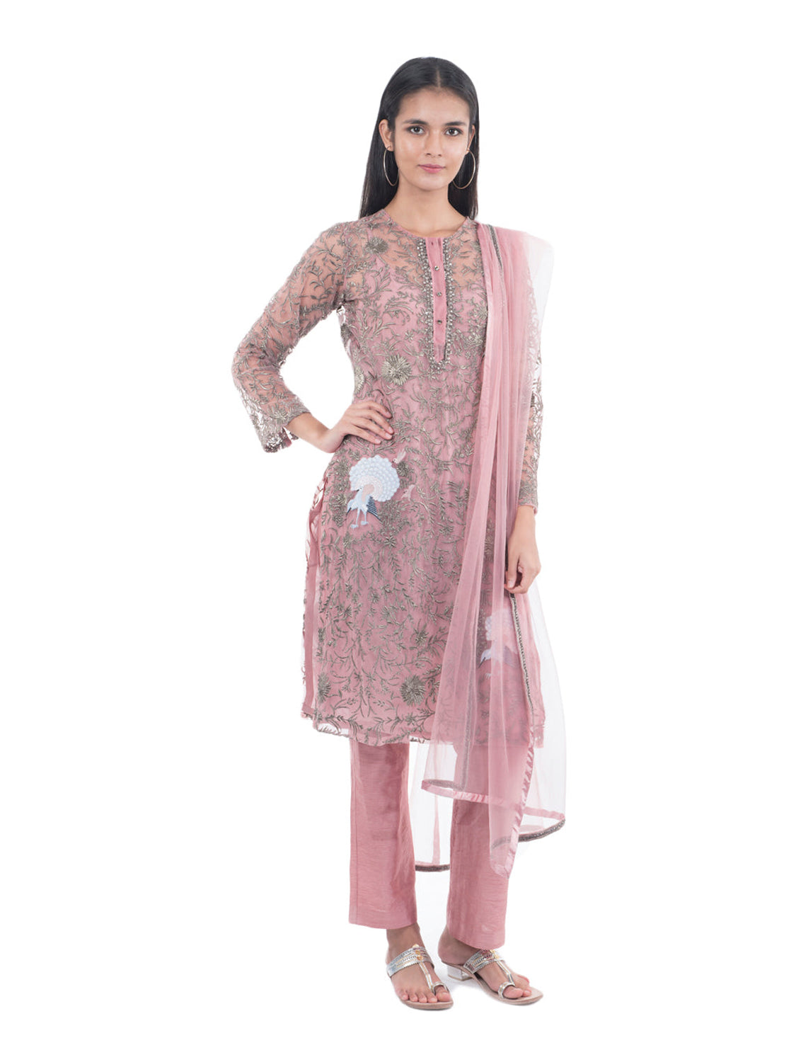 Peafowl Kurta Set