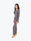 Navy Printed Kurti & Pant Set
