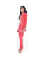 Red Block Printed Kurti & Pant Set